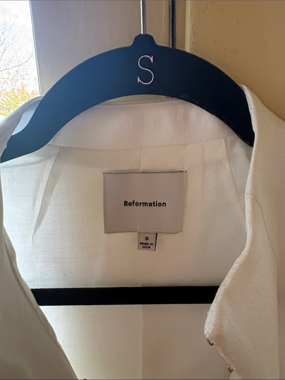 Reformation Esena Top - NWOT Cream size 0 - Picture 4 of 4
